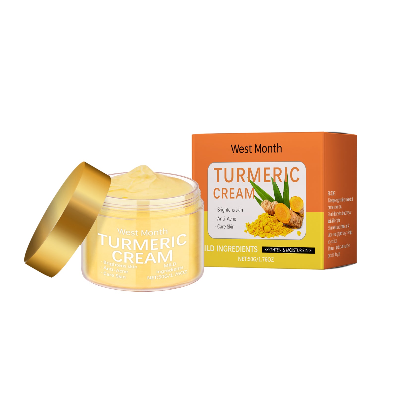 West & Month Turmeric Moisturizing Face Cream