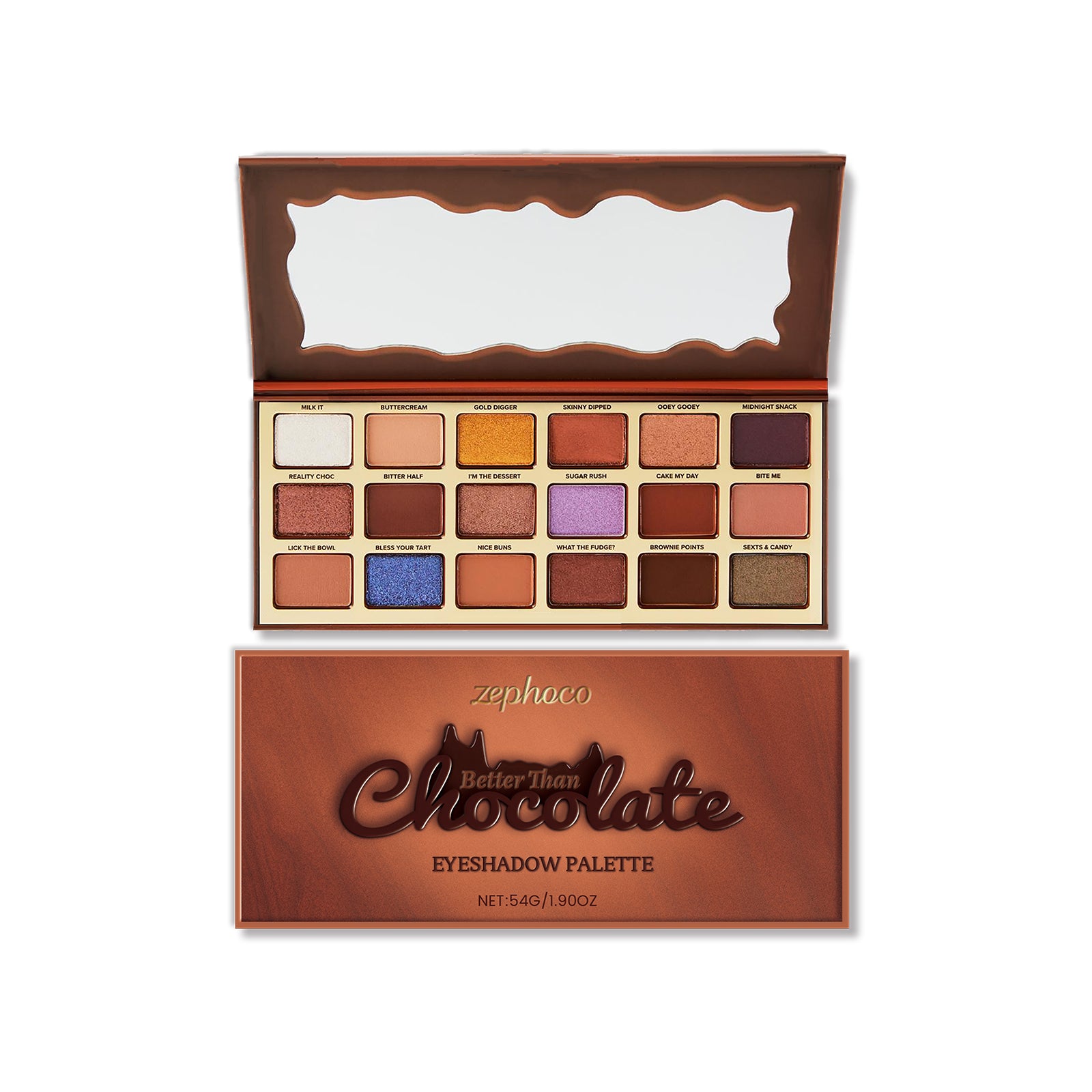 Zephoco Chocolate-Style Eyeshadow Palette