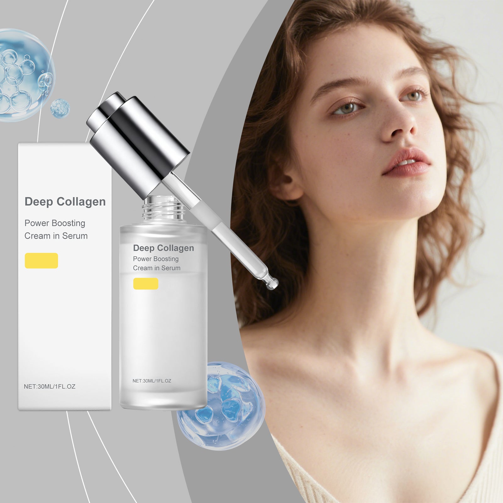 AMZ Collagen Moisturizing Essence Nourishes And Hydrates The Facial Skin