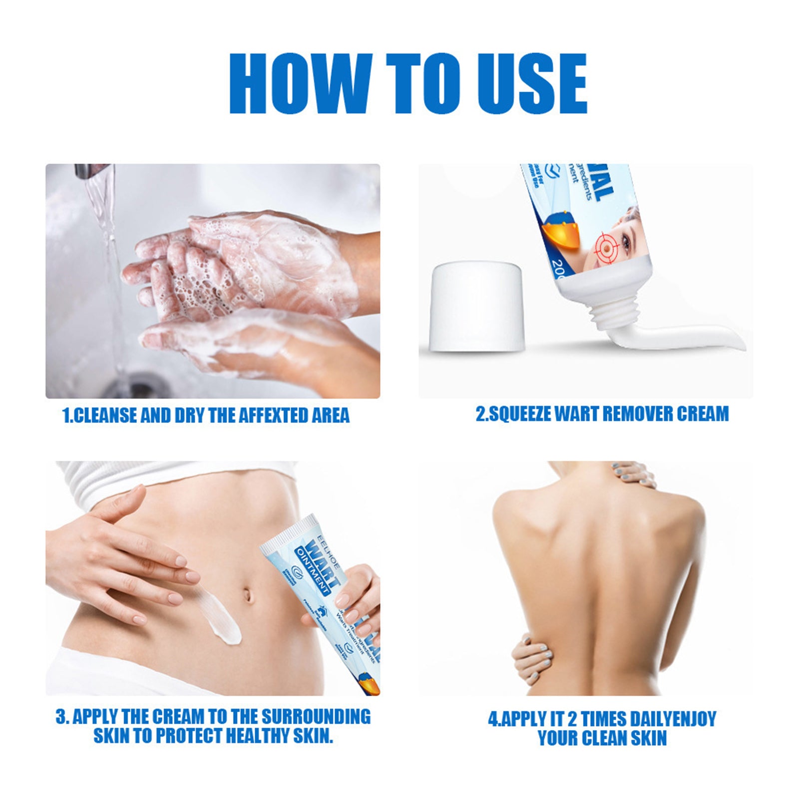 EELHOE Keyu Cream, Clean Skin Repair Care Body Face Remove Face Label Keyu