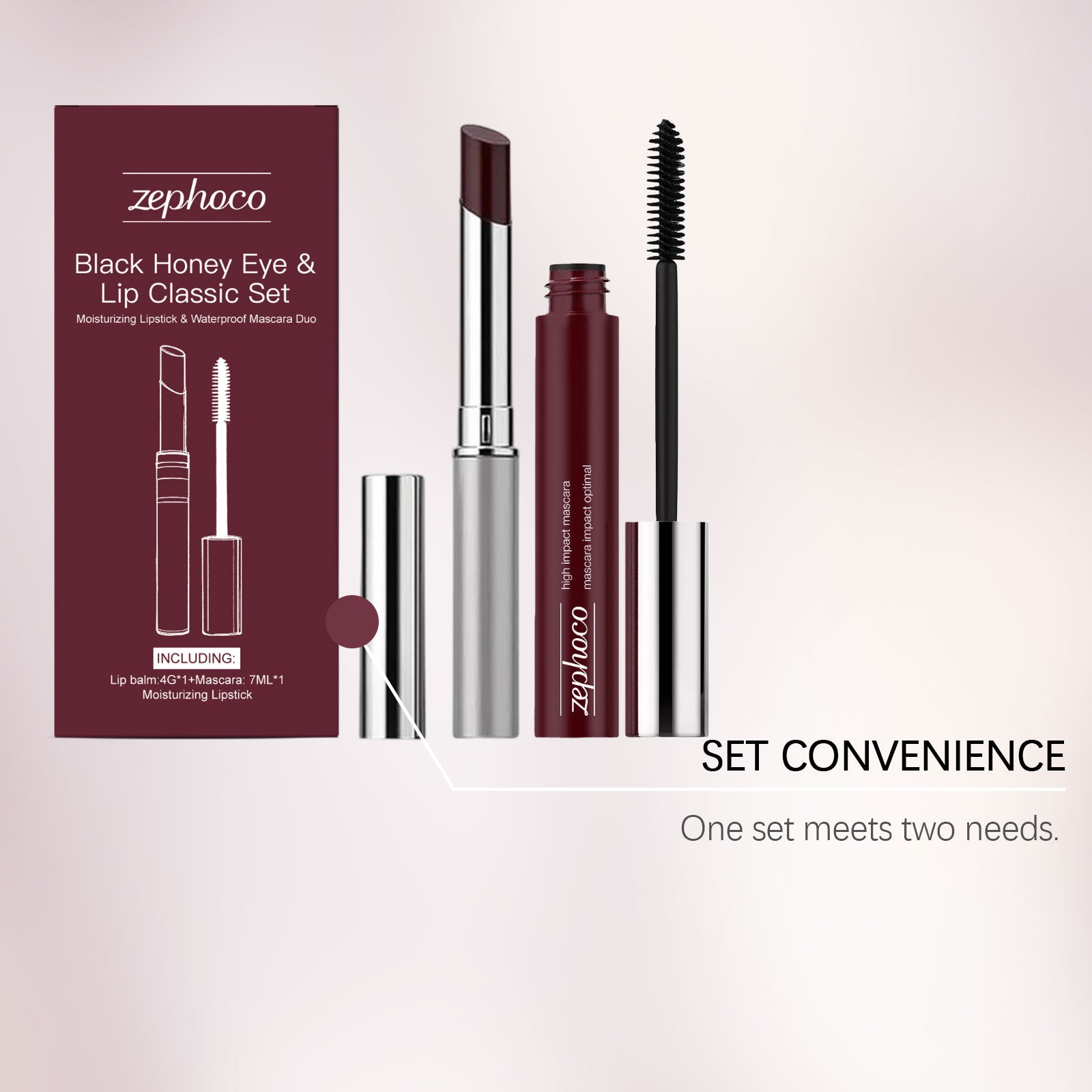 Zephoco Black Honey Eye And Lip Classic Set