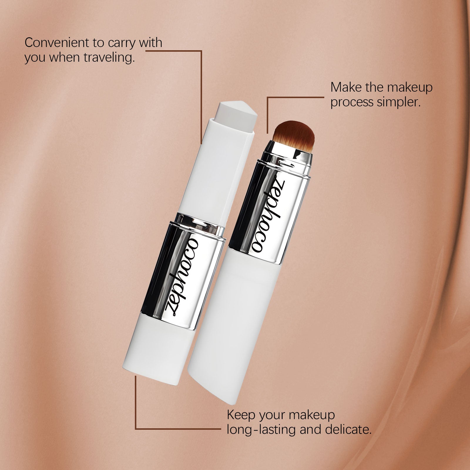 Zephoco Dark Skin Concealer Color-Changing Foundation Stick Light
