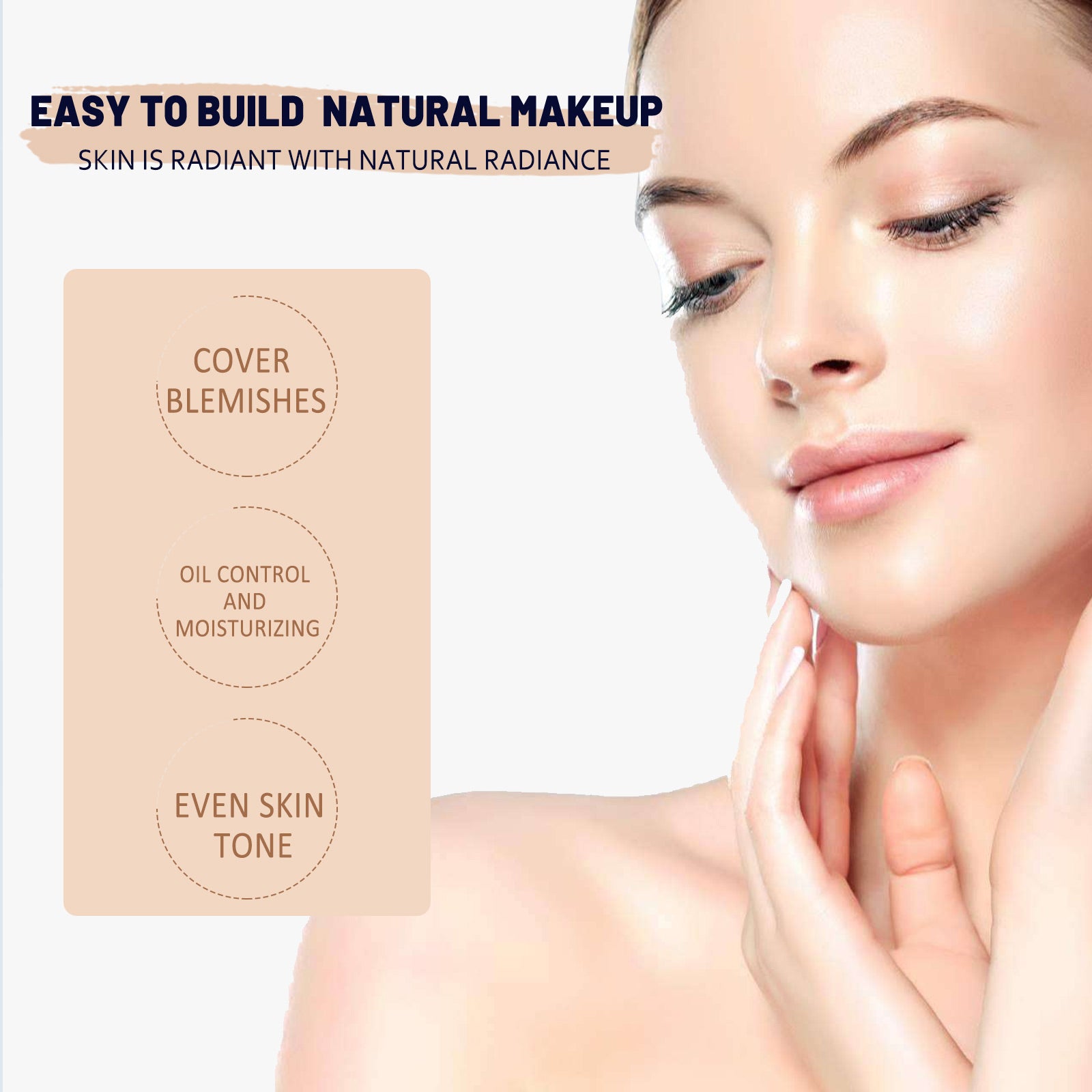 EELHOE Pre-Primerm, Primer Moisturize Skin Concealer Lighten Skin Tone Soft