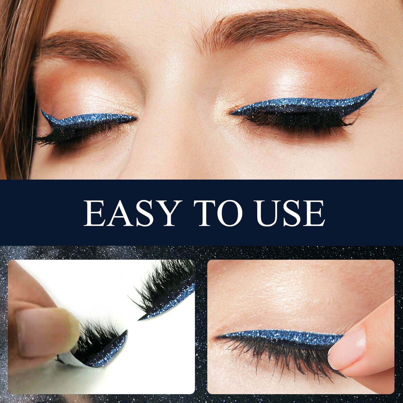 West & Month European And American 4 Pairs Of Eyelash Eyeliner Stickers