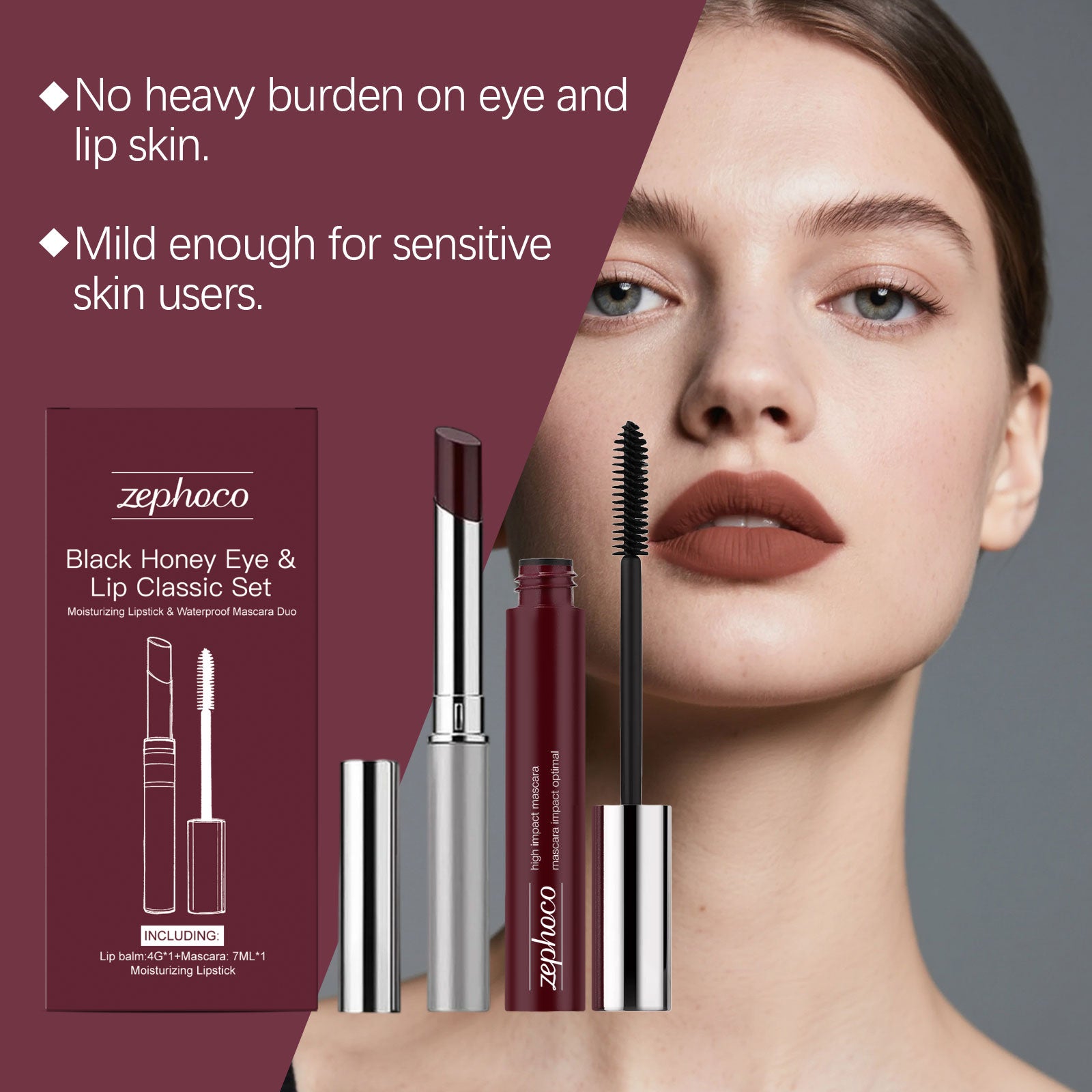Zephoco Black Honey Eye And Lip Classic Set