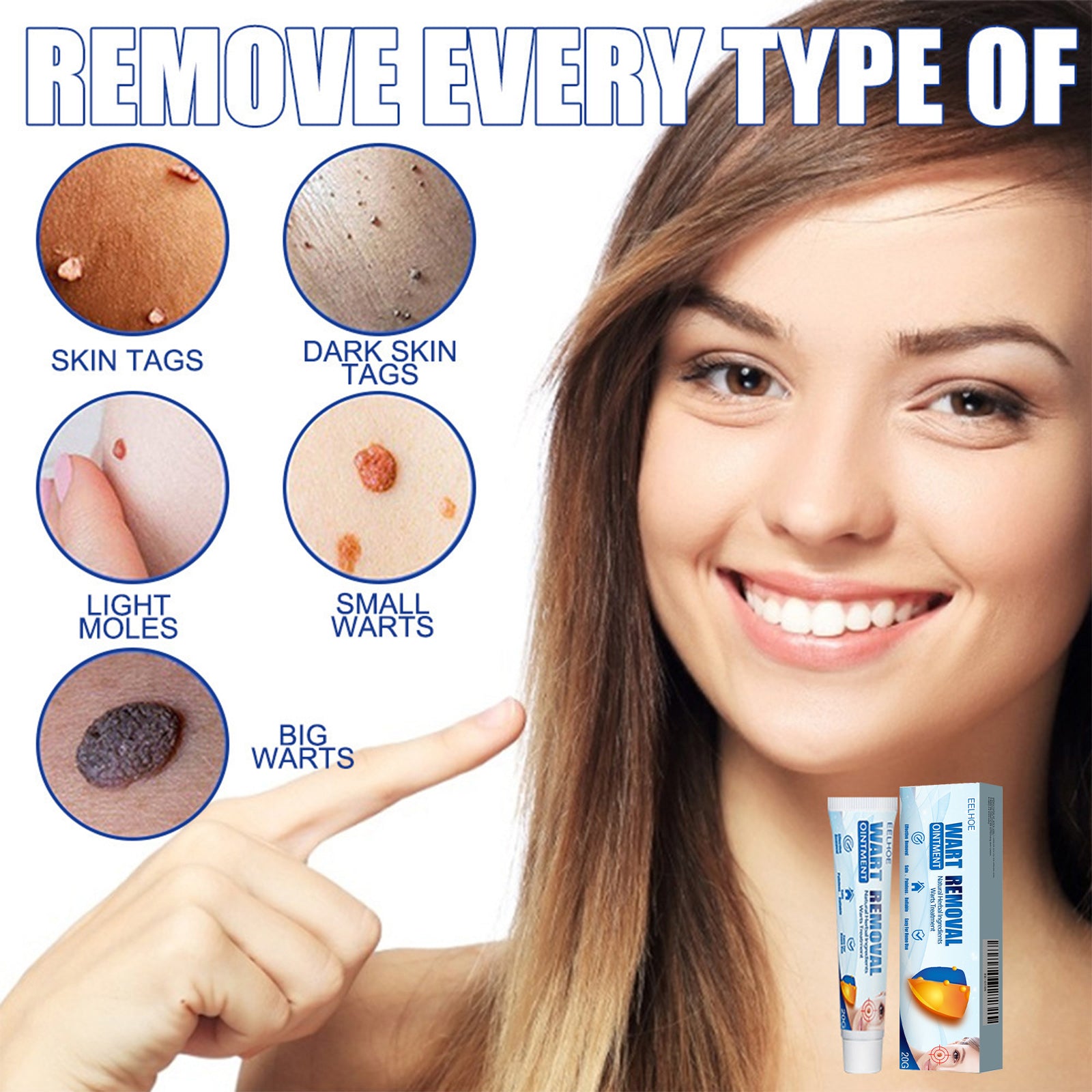 EELHOE Keyu Cream, Clean Skin Repair Care Body Face Remove Face Label Keyu