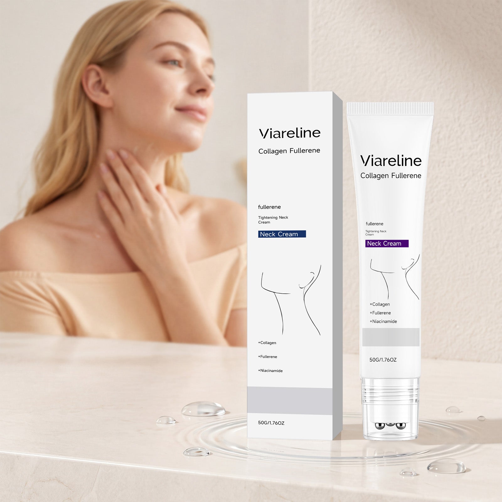 Viareline Collagen Moisturizing Neck Cream