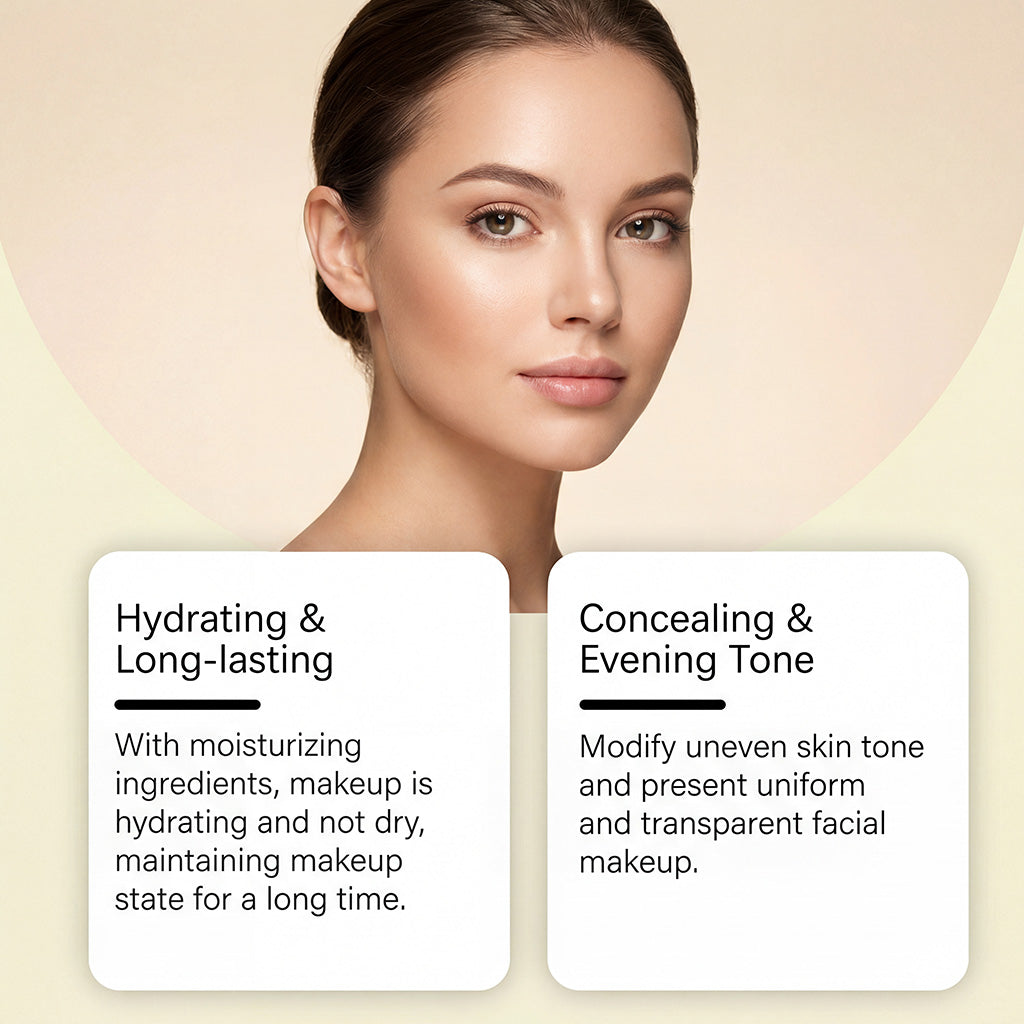 Zephoco Moisturizing Concealer Foundation (Dark Skin Tone)