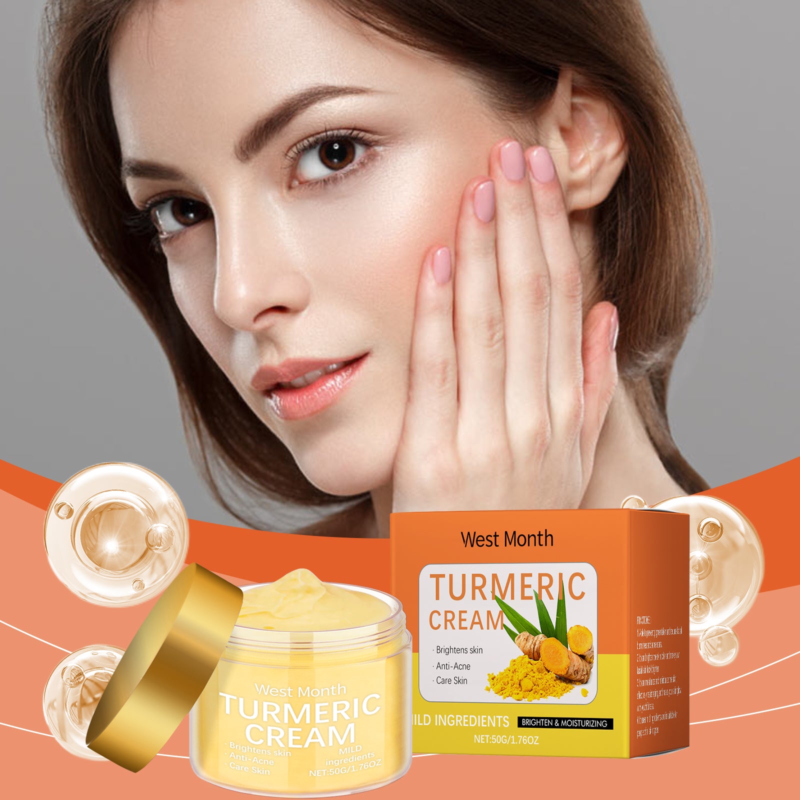West & Month Turmeric Moisturizing Face Cream