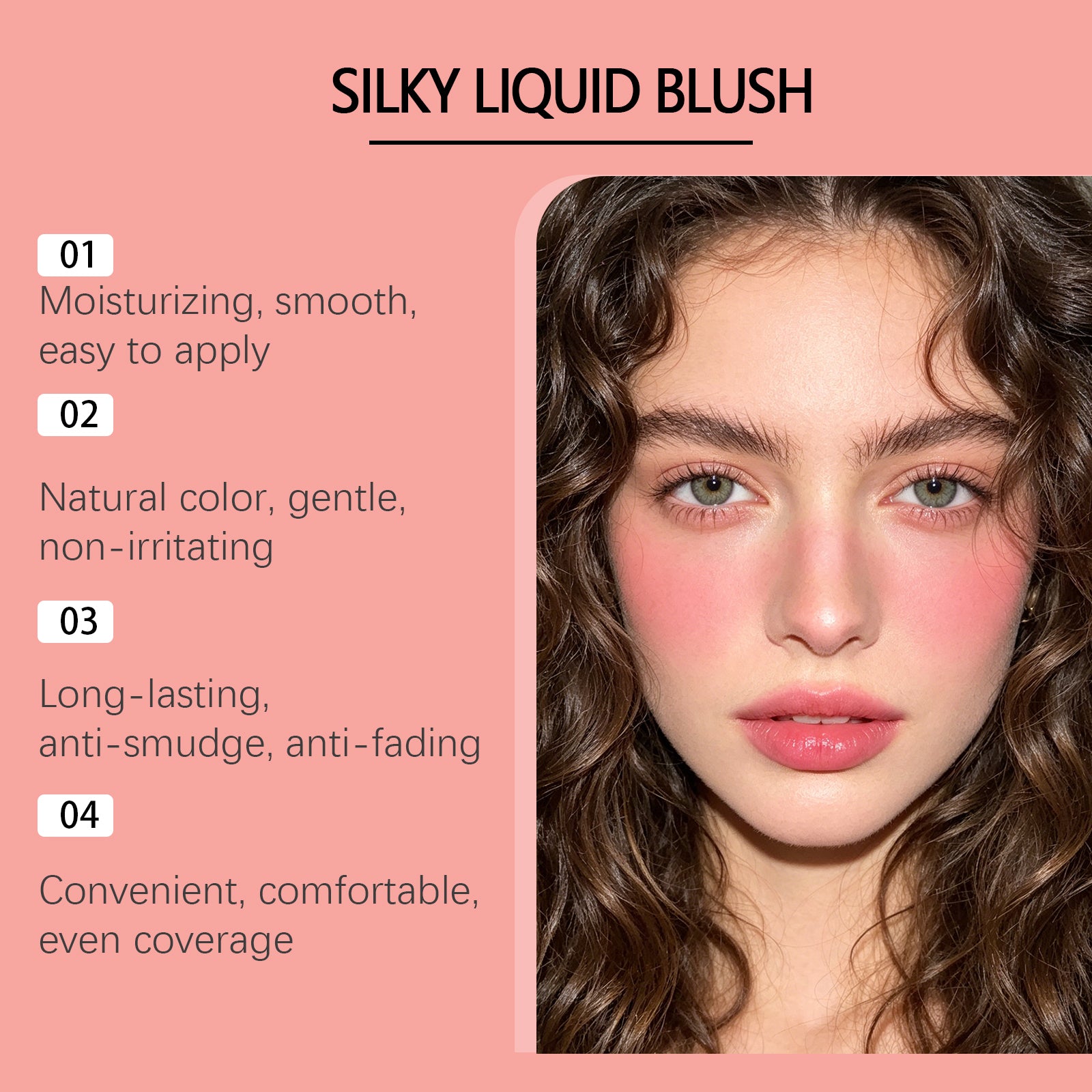 Zephoco Red Smooth Liquid Blush