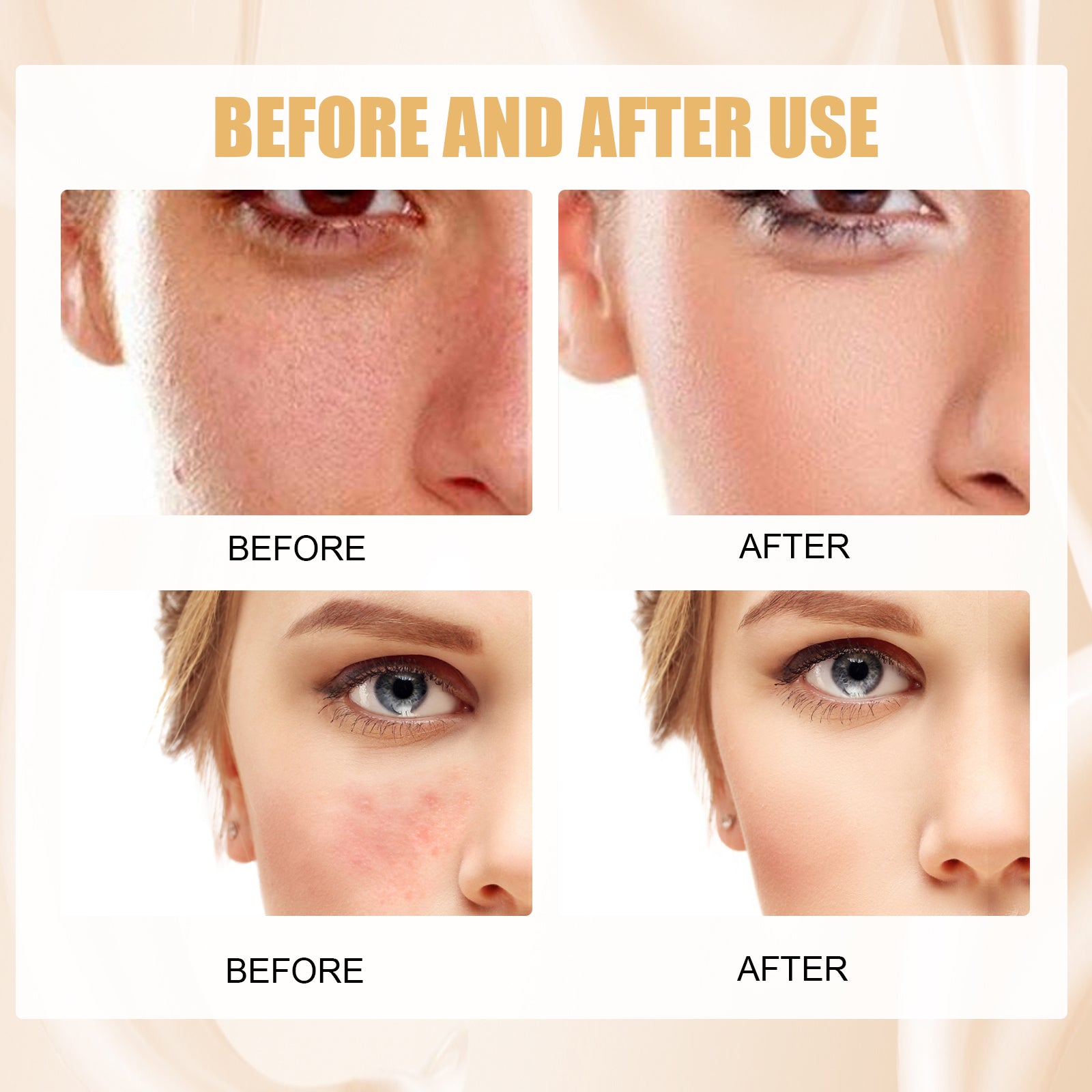EELHOE Concealer Color Change Liquid Foundation Concealer Long-Lasting