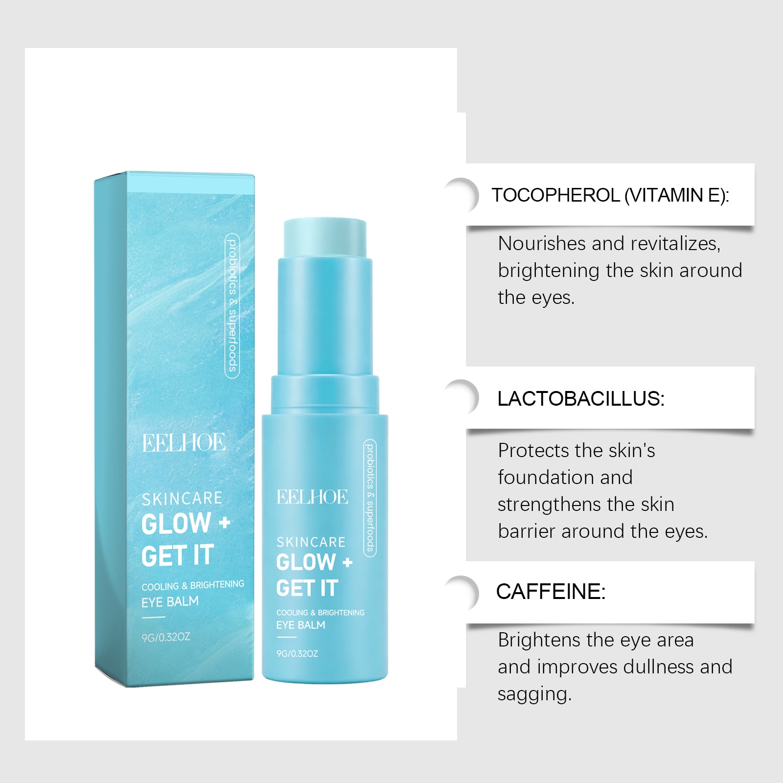 EELHOE Brightening Moisturizing Eye Cream Stick