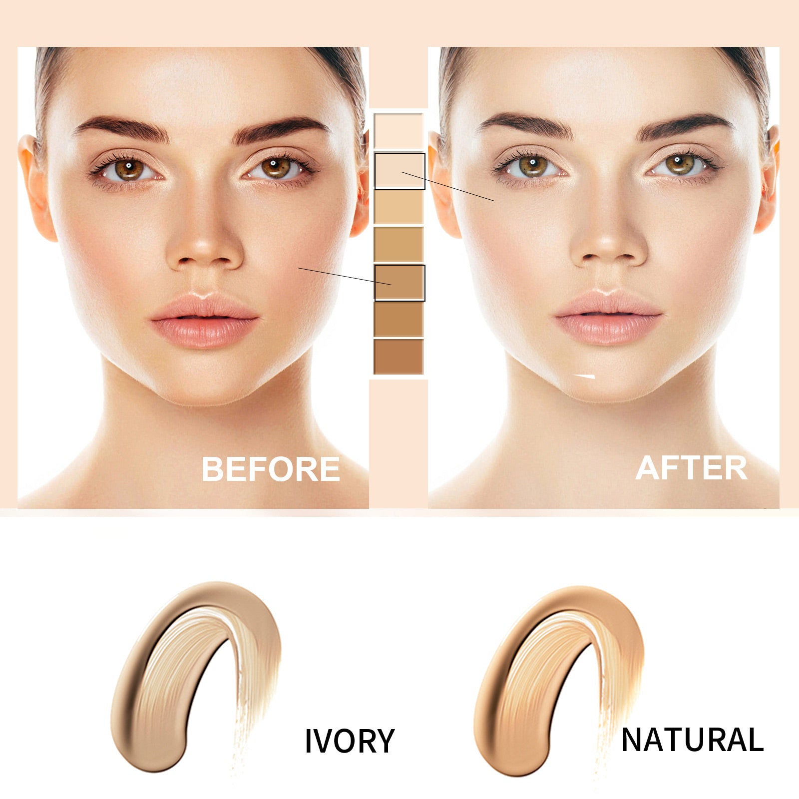 EELHOE Pre-Primerm, Primer Moisturize Skin Concealer Lighten Skin Tone Soft