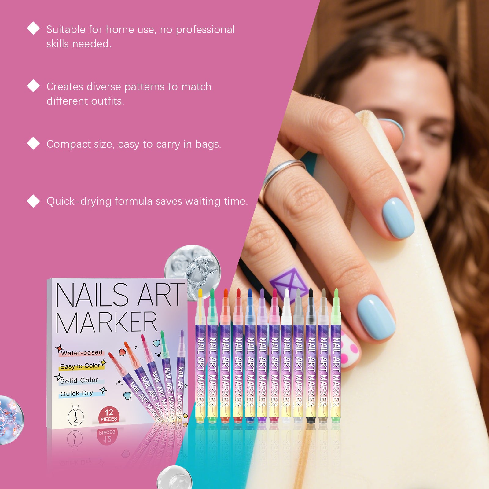 AMZ Diy Nail Art Graffiti Pen