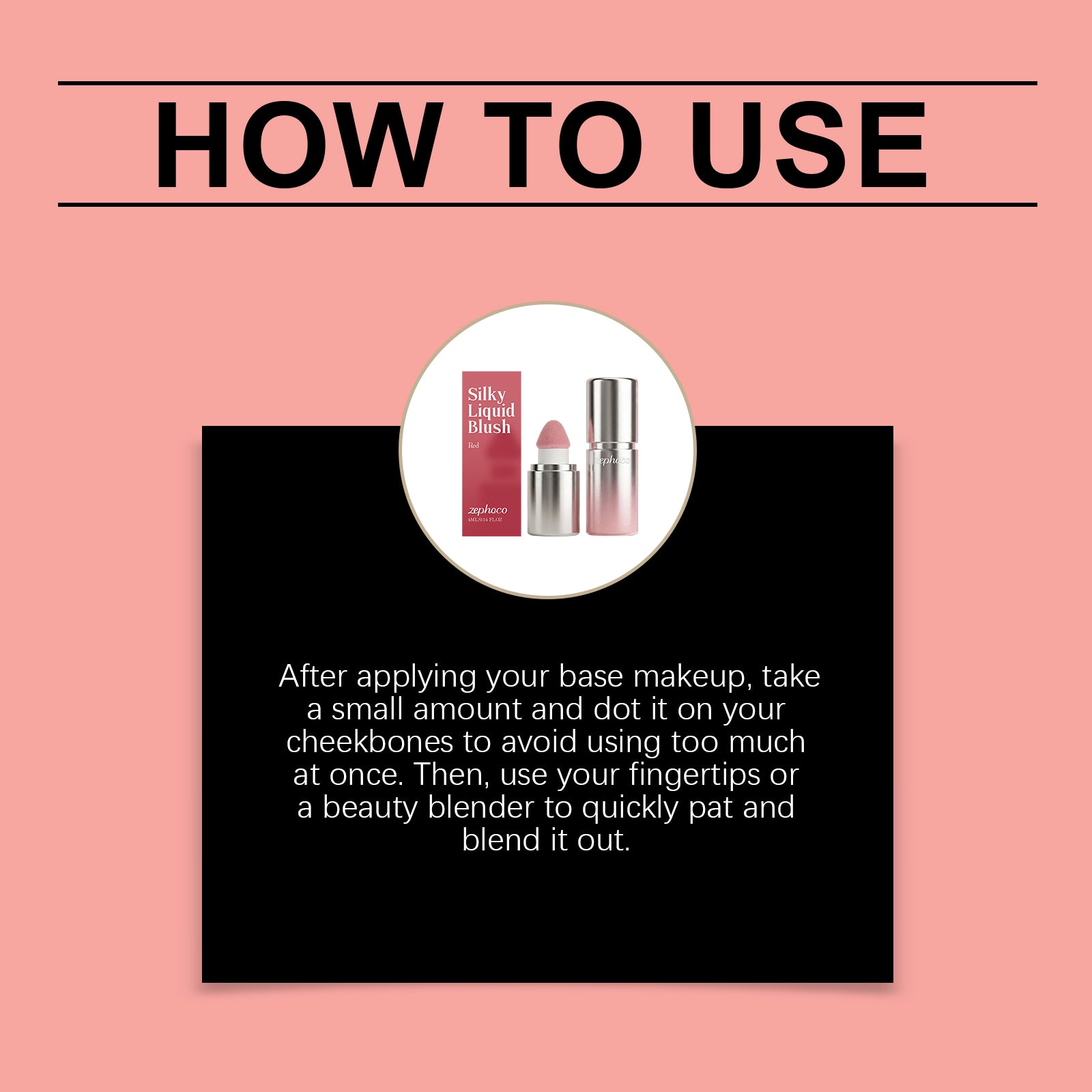 Zephoco Red Smooth Liquid Blush