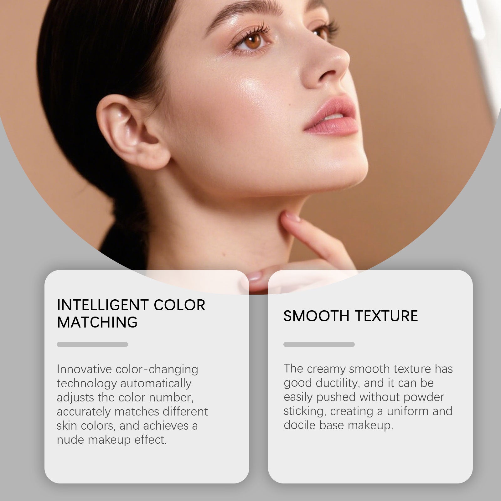 Zephoco Dark Skin Concealer Color-Changing Foundation Stick Light