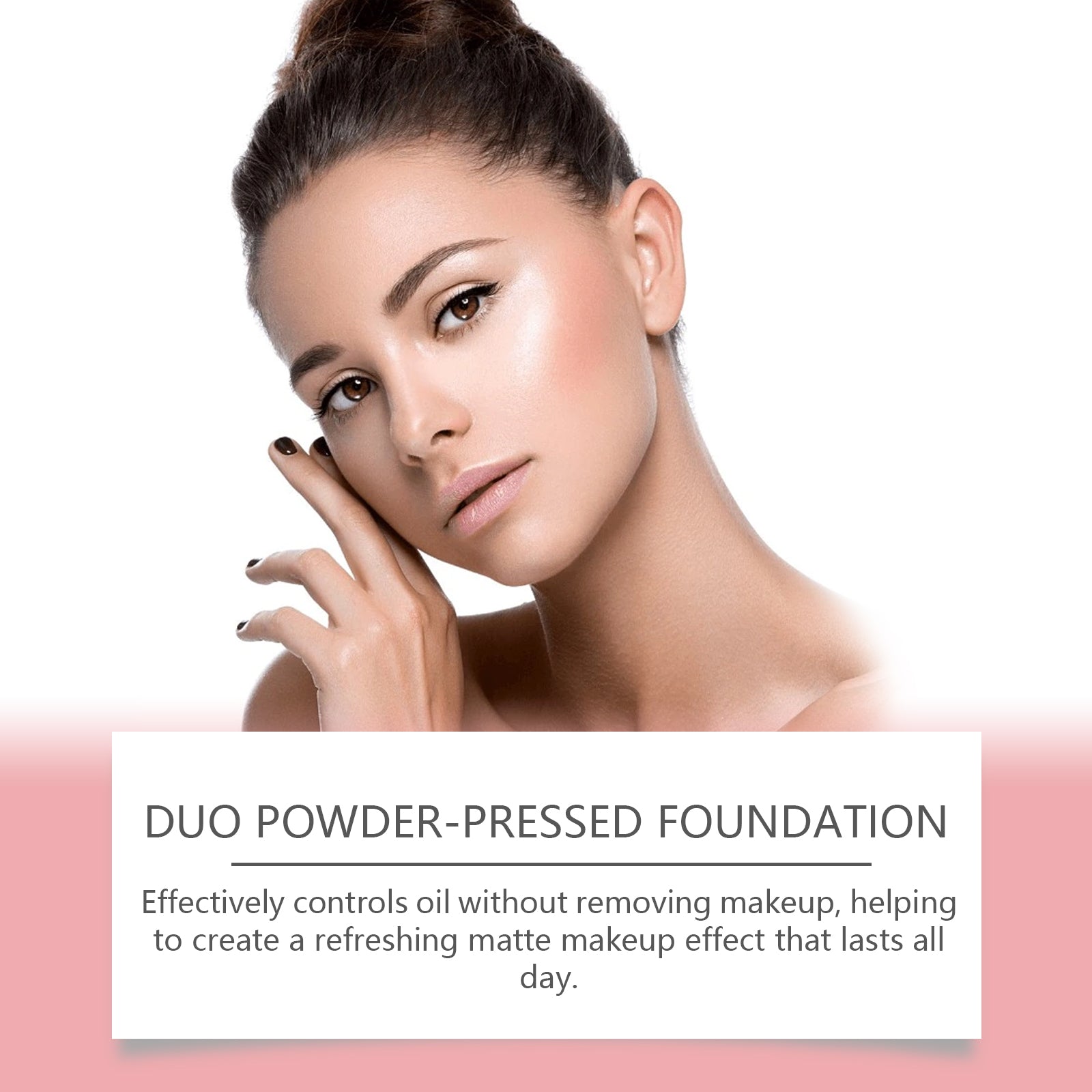 Zephoco Oil Control Concealer Powder Compact #01 Sets (Porcelain)