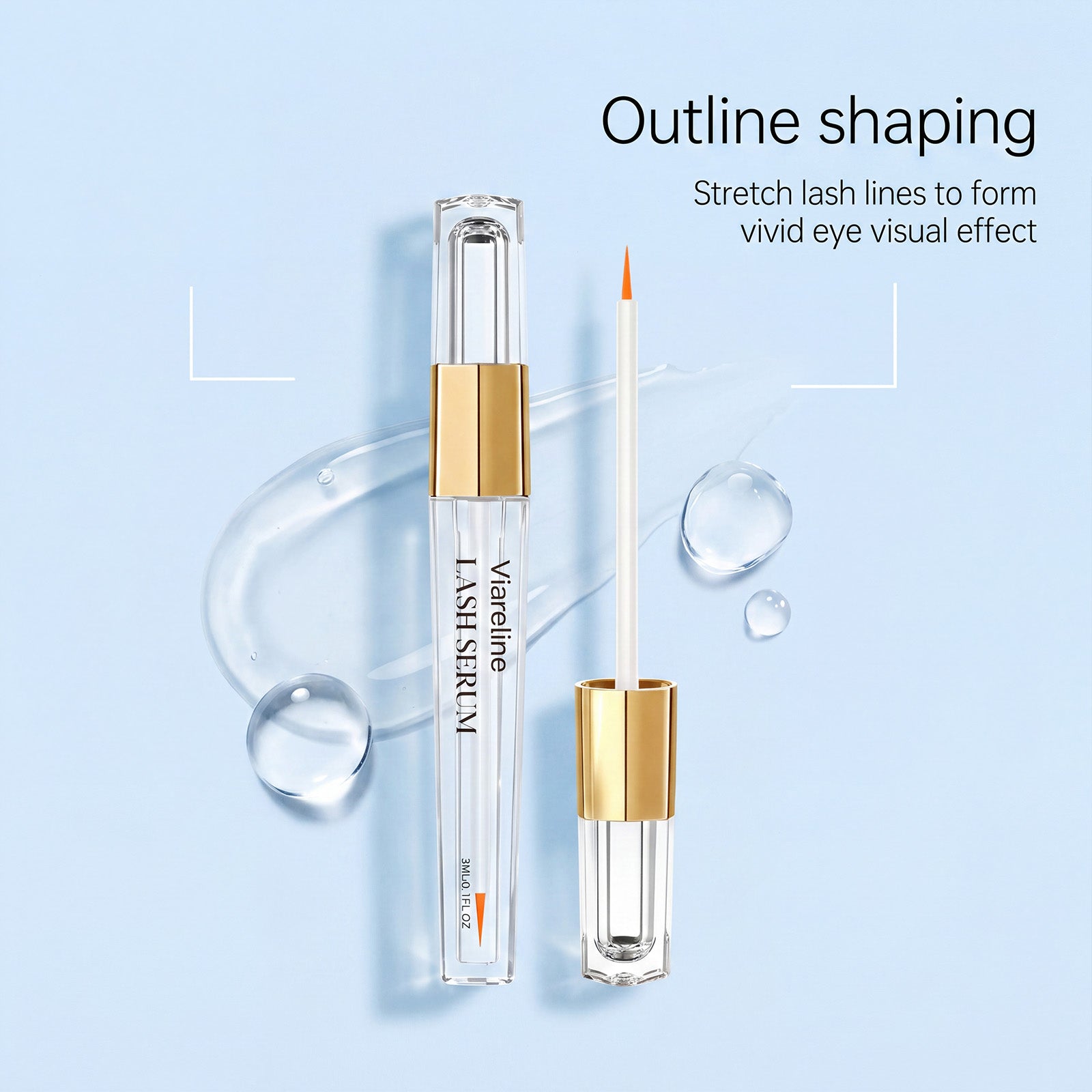 Viareline Eyelash Serum Daily Care Comfortable Lightweight Nutrient Infused