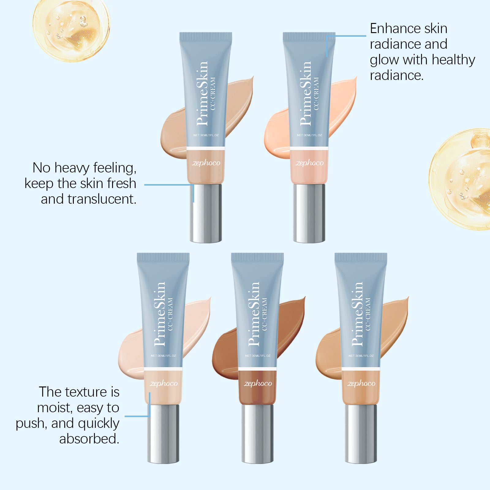 Zephoco Nourishing Light Liquid Foundation Series