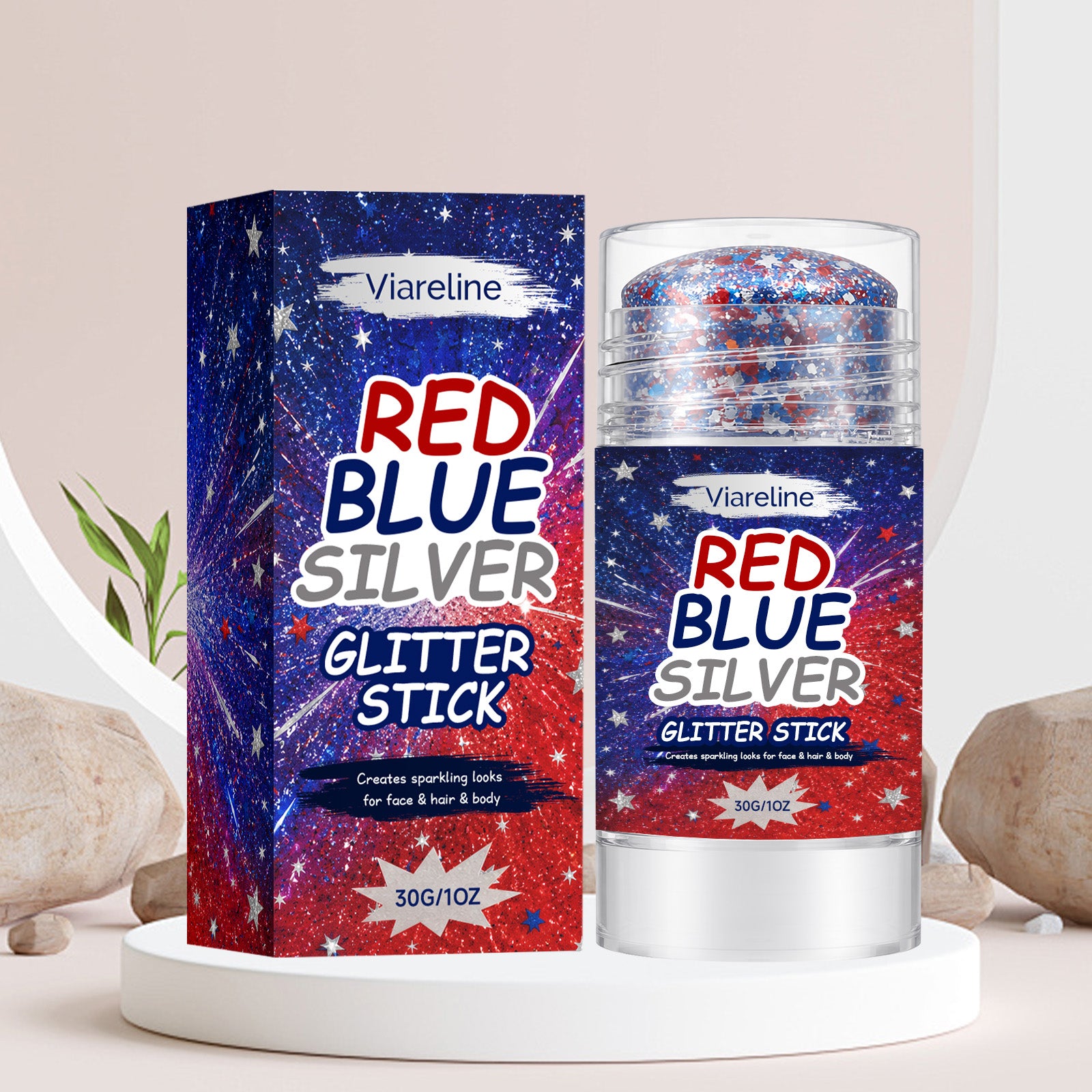 Viareline Shimmer Powder Makeup Stick