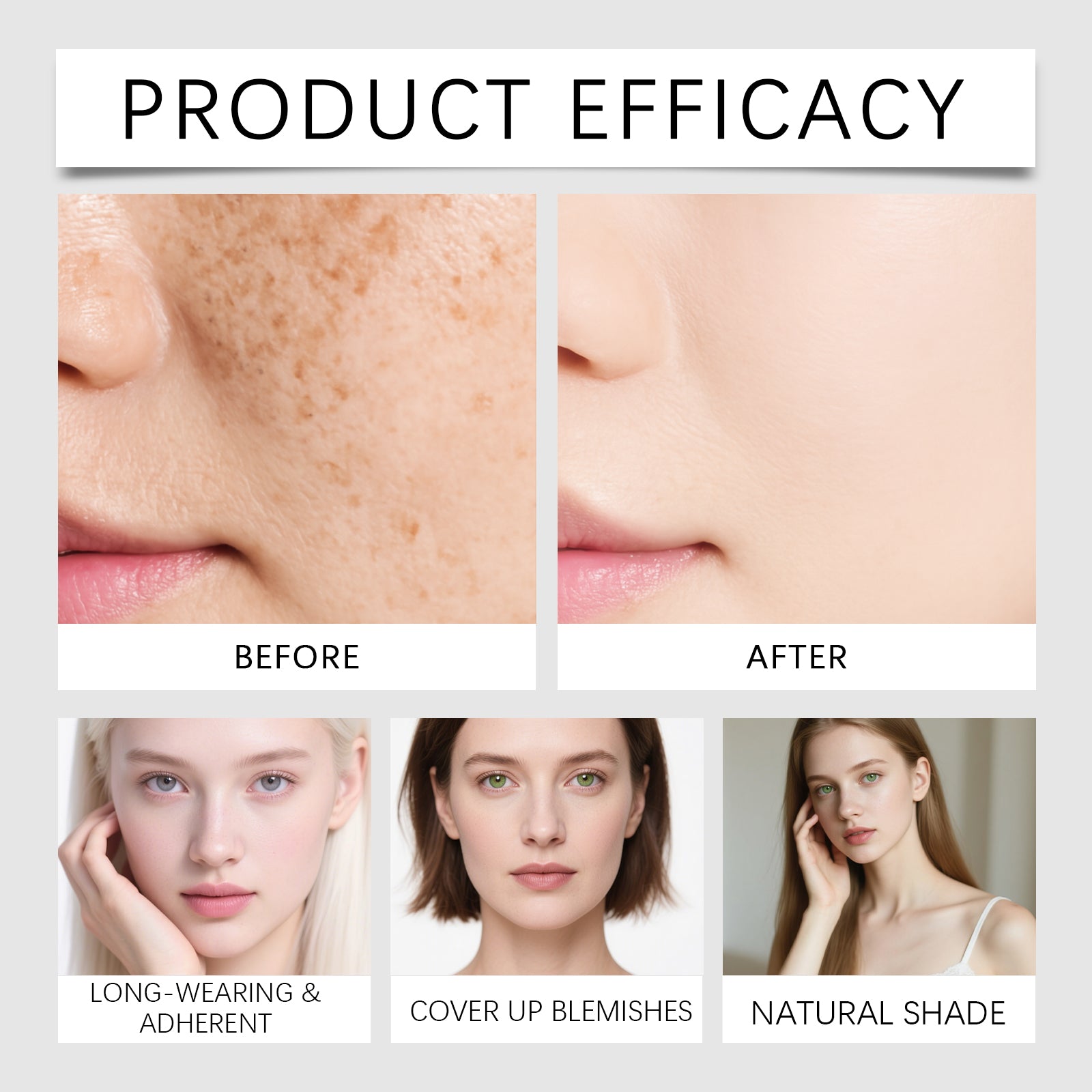 EELHOE Warm Temperature Color Blending Foundation (Natural Shade)