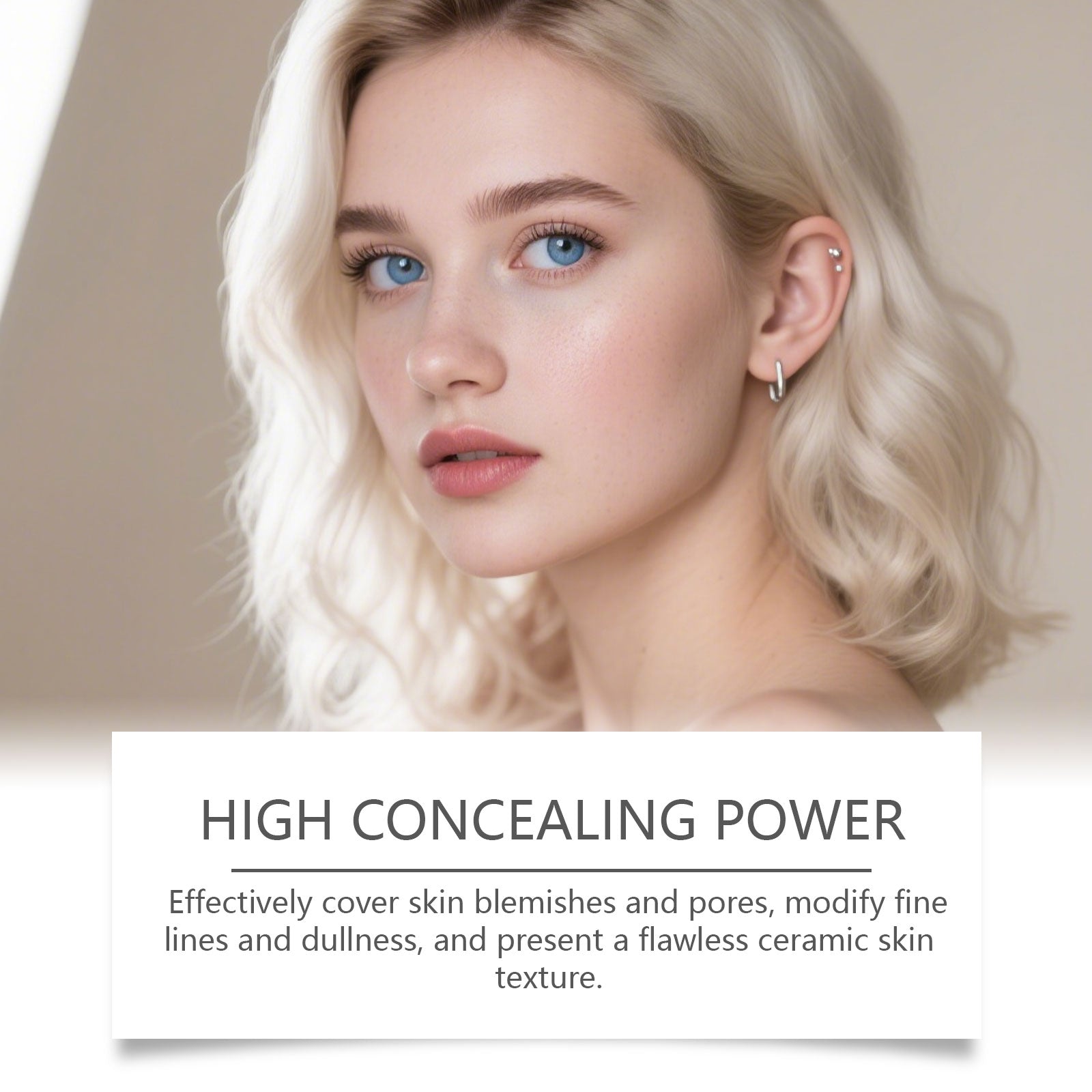 Zephoco Dark Skin Concealer Color-Changing Foundation Stick Light