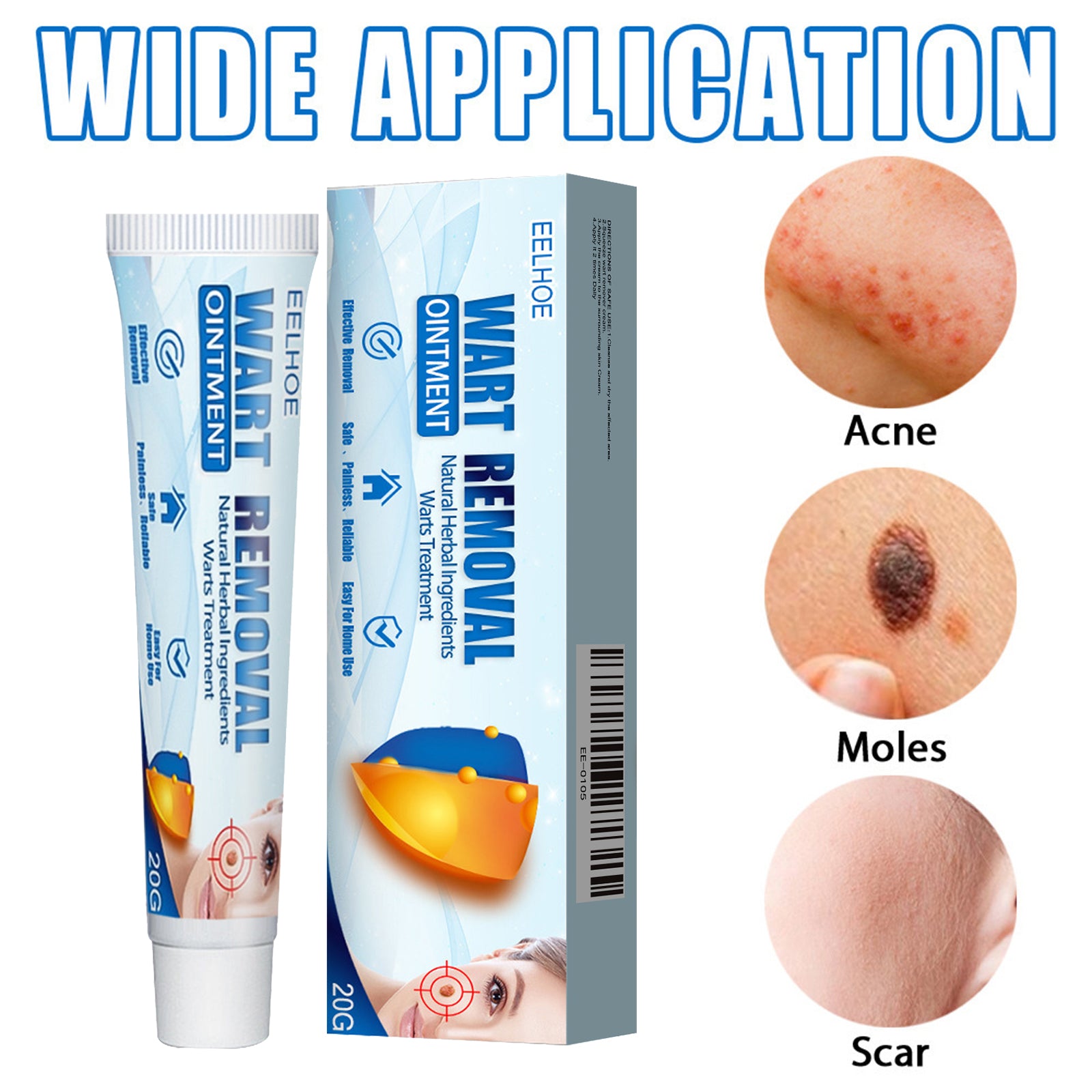 EELHOE Keyu Cream, Clean Skin Repair Care Body Face Remove Face Label Keyu