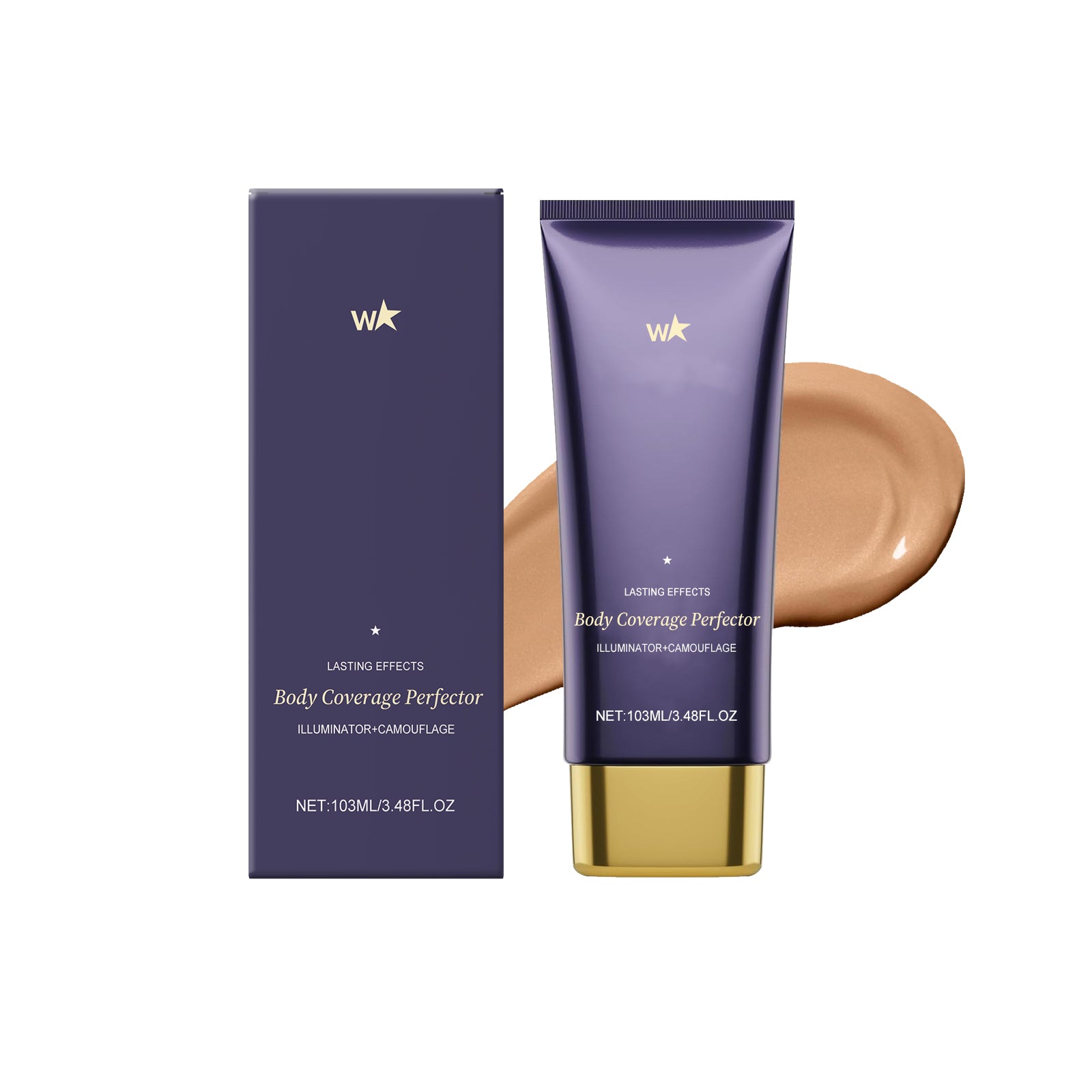 AMZ Brown Body Concealer Care Cream Covers Blemishes Evenly