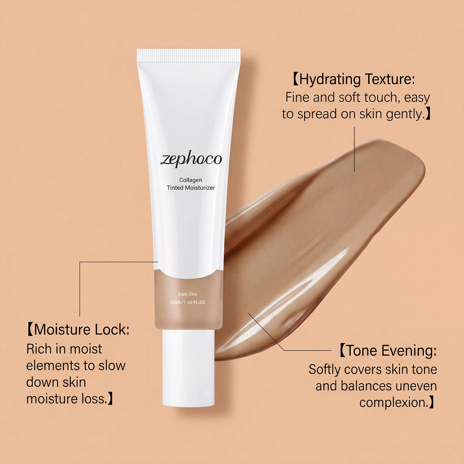 Zephoco Moisturizing And Hydrating Cream (Dark Skin Tone) Replenishing