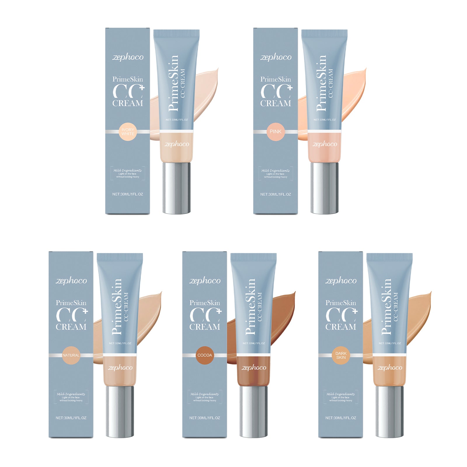 Zephoco Nourishing Light Liquid Foundation Series