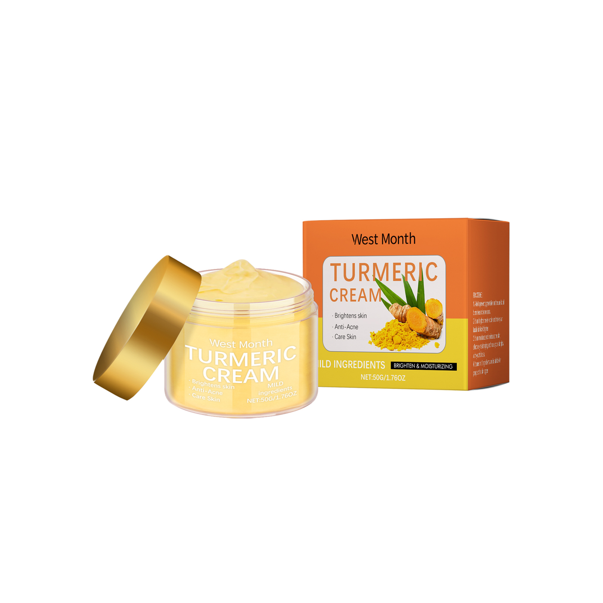 West & Month Turmeric Moisturizing Face Cream
