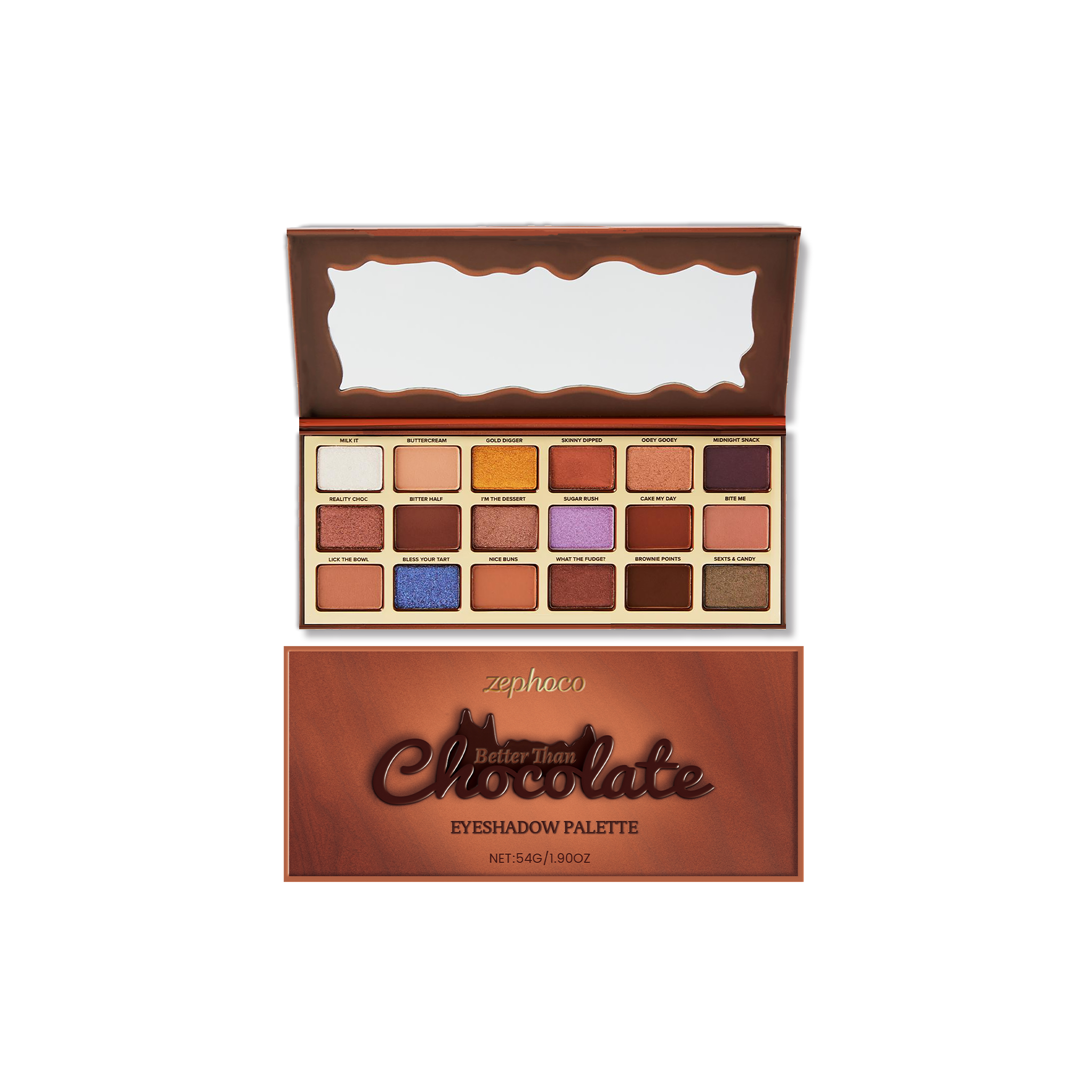Zephoco Chocolate-Style Eyeshadow Palette