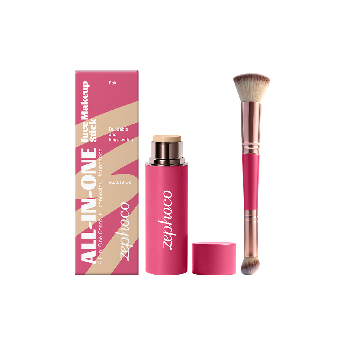 Multifunctional Makeup Stick Set - Ivory White